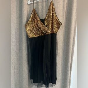 Black and gold dress. Never worn